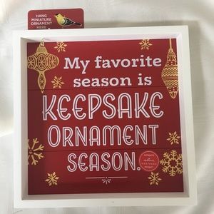 Hallmark Keepsake Ornament Season Sign